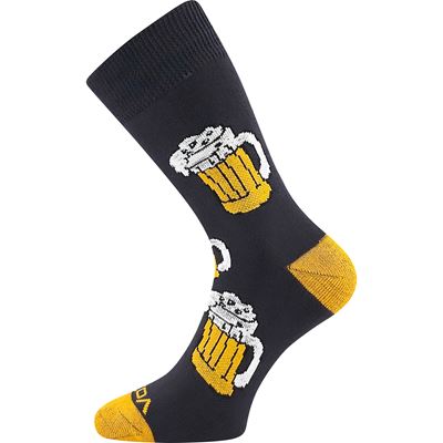 Ponožky pre pivára PIVoXX FROTÉ s obrázkom PIVNÝCH POLITROV