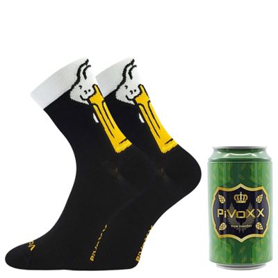 Ponožky pánske letné PIVOXX + PLECHOVKA s obrázkami PIVA vzor C