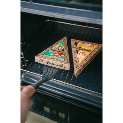 Ponožky originálne s motívom PIZZA v krabičke ITALIAN
