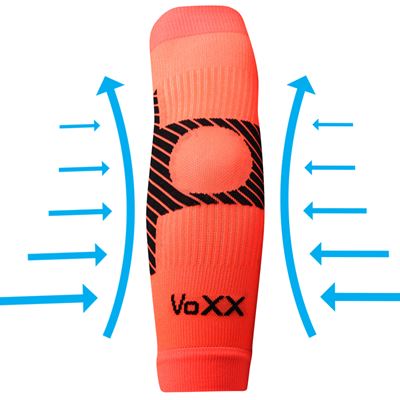 Návlek na lakeť kompresný PROTECT s iónmi striebra NEON ORANŽOVÝ