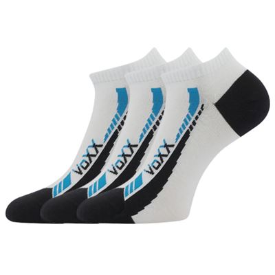 Ponožky krátke slabé REX 19 bavlnené BIELE