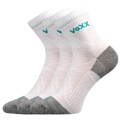 Ponožky športové slabé REXON 01 bavlnené BIELE