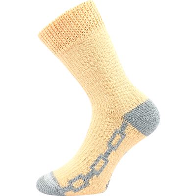 Ponožky silné domáce SPACIE marhuľové