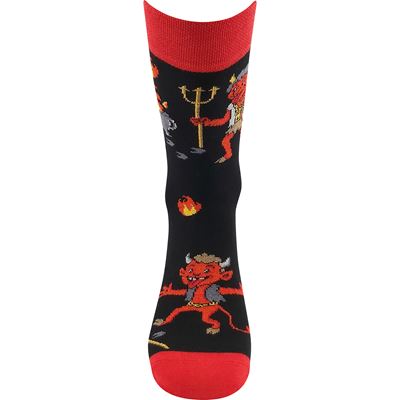 TREPIFAJXL unisex ponožky sv. Mikuláša s motívom DEVILS