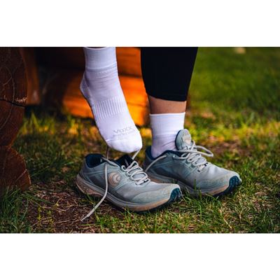 Ponožky krátke športové z merino TWARIX SHORT s iónmi striebra BIELE
