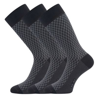 Ponožky pánske spoločenské ŽERYK s bavlnou TMAVO ŠEDÉ S ŠEDOU
