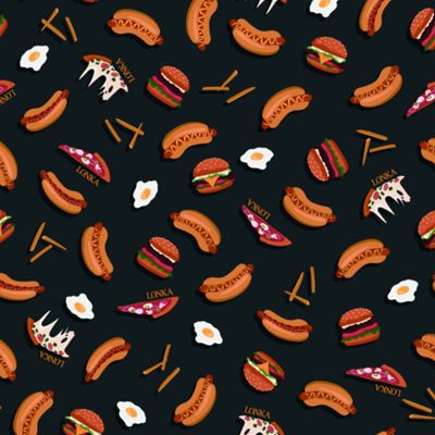 Košeľa nočná s krátkym rukávom SEEKING FASTFOOD II