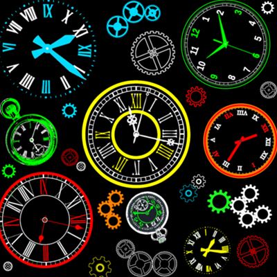 Pyžamo pánske s dlhým rukávom LOPPING HODINY