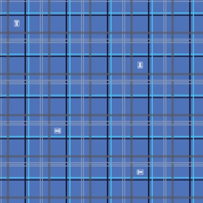 Košeľa nočná s krátkym rukávom SEEKING modré KOCKY