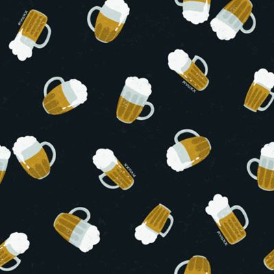 Pyžamo pánske s dlhým rukávom LOPPING pivo POLITRI