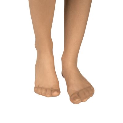 Podkolienky dámske silonkové NYLON knee-socks BEIGE (telová farba) 2 páry balené iba v sáčku